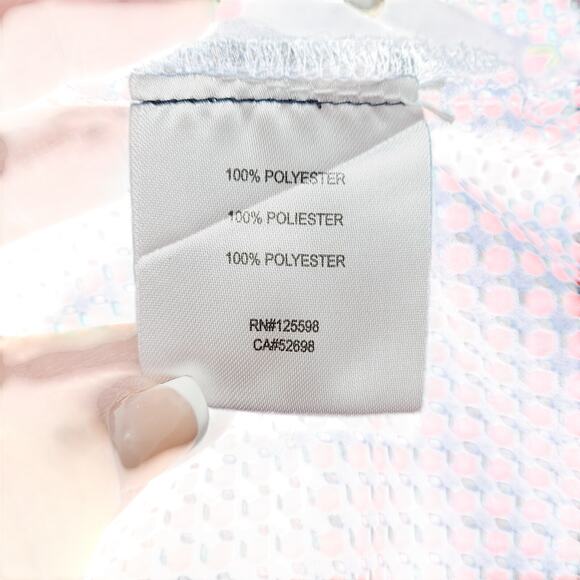 Ellen Tracy Size 4 Multi-Color Sleeveless Bow Blouse PRE-OWNED - Picture 9 of 10